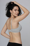Zivame Padded Non Wired Medium Coverage Tshirt Bra - Grey Melange — thumbnail 5